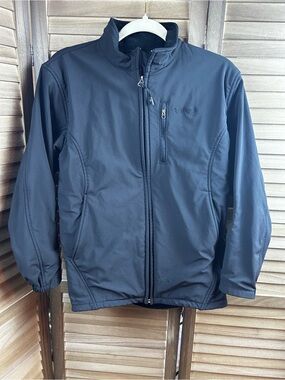 Marmot Boys XL 14-16 Black Softshell Fleece Lined Full Zip Jacket